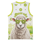 New Zealand Funny Woolly Kiwi Sheep Basketball Jersey