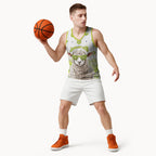 New Zealand Funny Woolly Kiwi Sheep Basketball Jersey