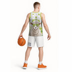 New Zealand Funny Woolly Kiwi Sheep Basketball Jersey
