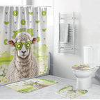 New Zealand Funny Woolly Kiwi Sheep Bathroom Set