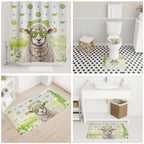 New Zealand Funny Woolly Kiwi Sheep Bathroom Set