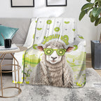 New Zealand Funny Woolly Kiwi Sheep Blanket
