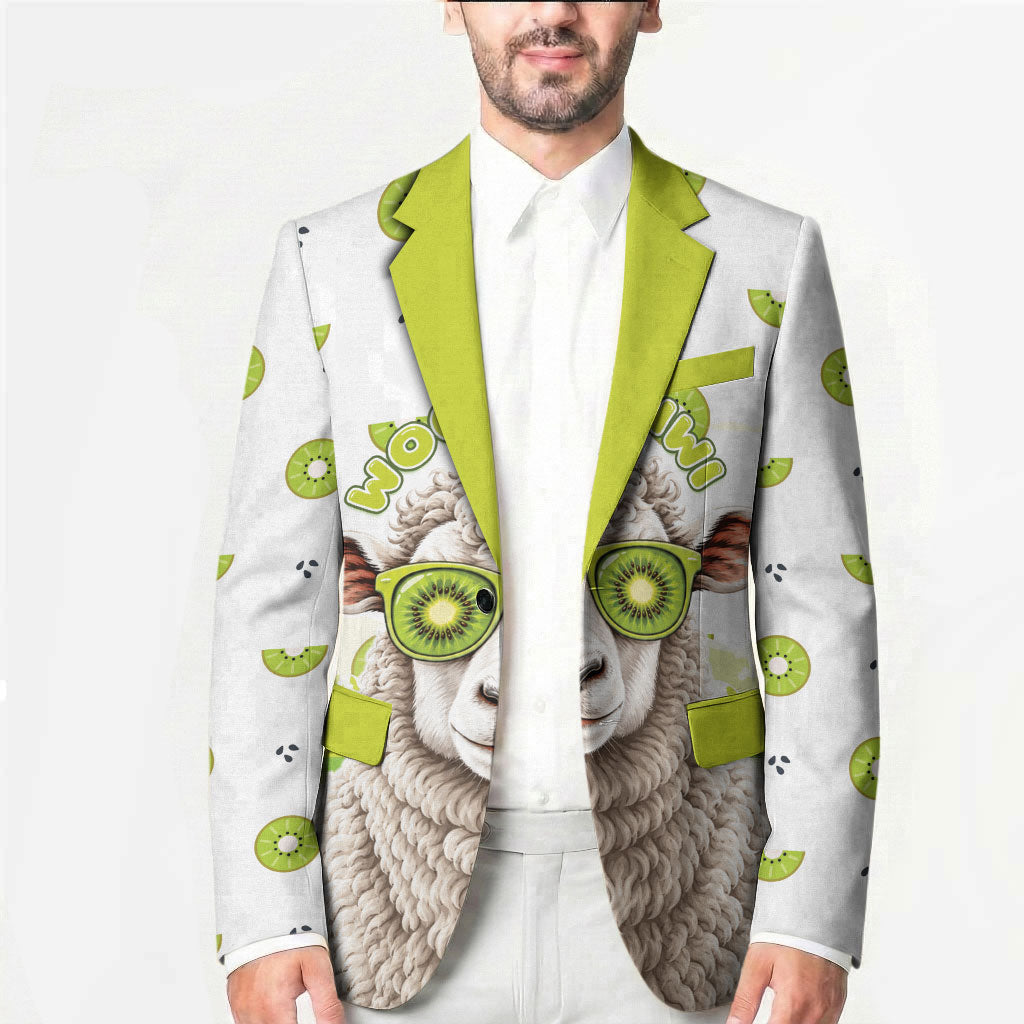 New Zealand Funny Woolly Kiwi Sheep Blazer