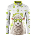 New Zealand Funny Woolly Kiwi Sheep Button Sweatshirt