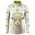 New Zealand Funny Woolly Kiwi Sheep Button Sweatshirt