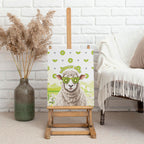 New Zealand Funny Woolly Kiwi Sheep Canvas Wall Art