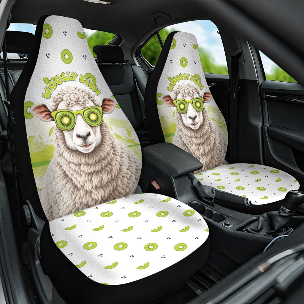 New Zealand Funny Woolly Kiwi Sheep Car Seat Cover