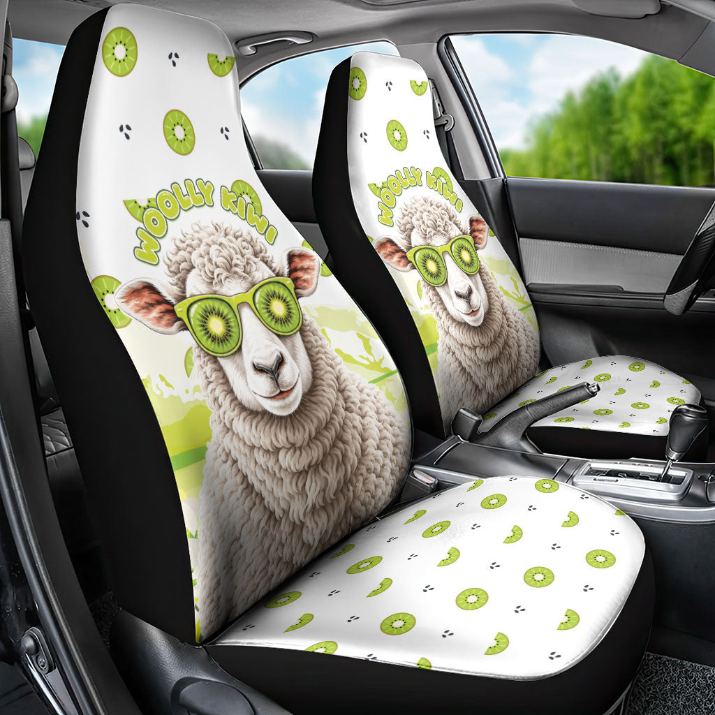 New Zealand Funny Woolly Kiwi Sheep Car Seat Cover
