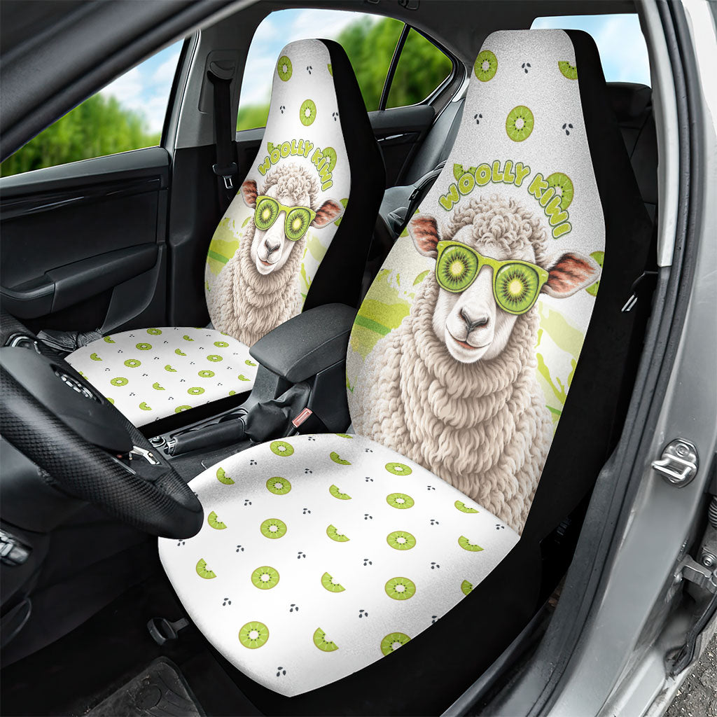 New Zealand Funny Woolly Kiwi Sheep Car Seat Cover
