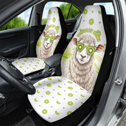 New Zealand Funny Woolly Kiwi Sheep Car Seat Cover