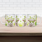 New Zealand Funny Woolly Kiwi Sheep Ceramic Mug