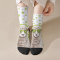 New Zealand Funny Woolly Kiwi Sheep Crew Socks
