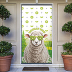 New Zealand Funny Woolly Kiwi Sheep Door Cover