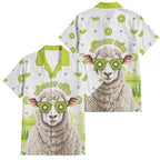 New Zealand Funny Woolly Kiwi Sheep Family Matching Mermaid Dress and Hawaiian Shirt