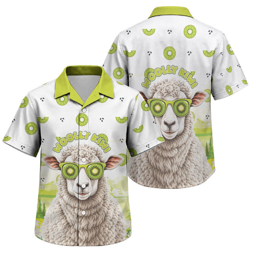 New Zealand Funny Woolly Kiwi Sheep Family Matching Tank Maxi Dress and Hawaiian Shirt