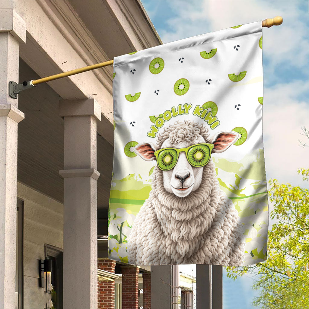 New Zealand Funny Woolly Kiwi Sheep Garden Flag