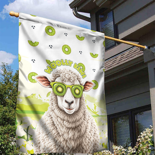 New Zealand Funny Woolly Kiwi Sheep Garden Flag