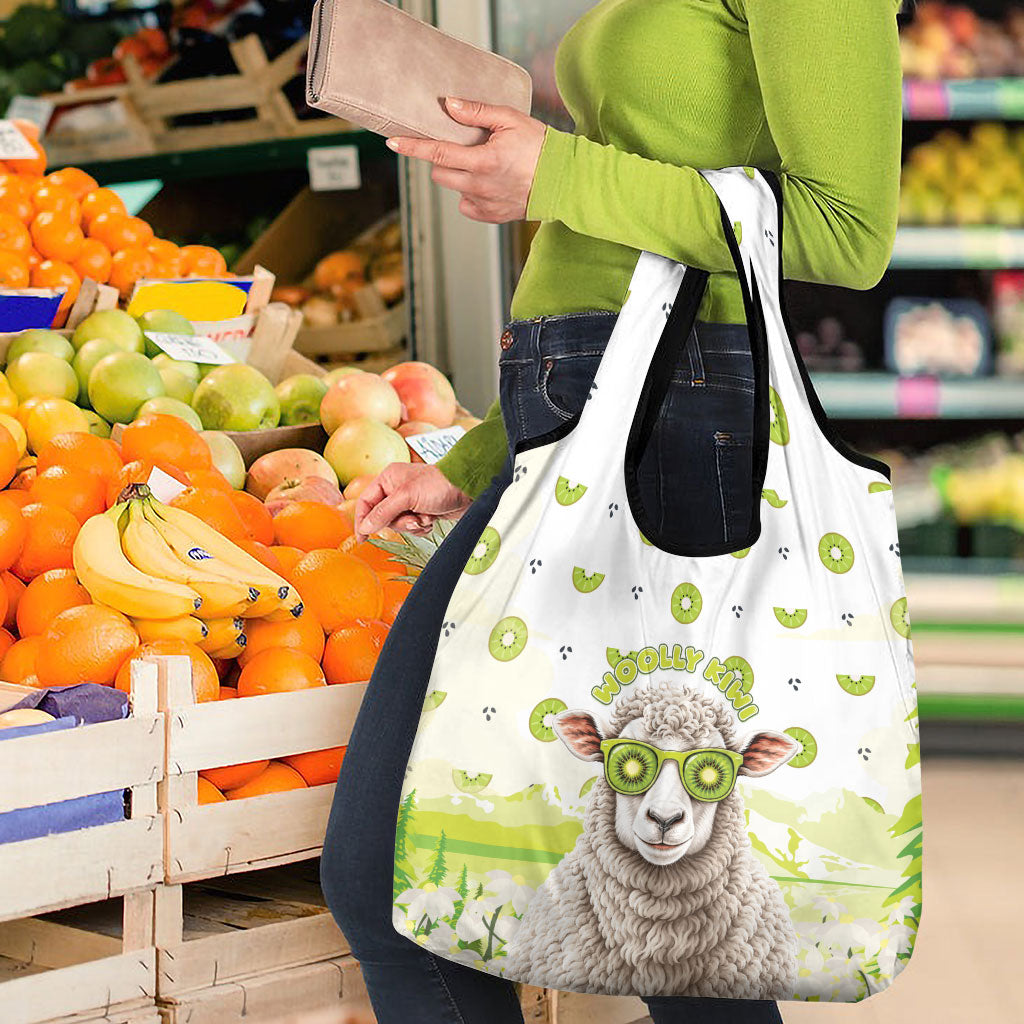 New Zealand Funny Woolly Kiwi Sheep Grocery Bag