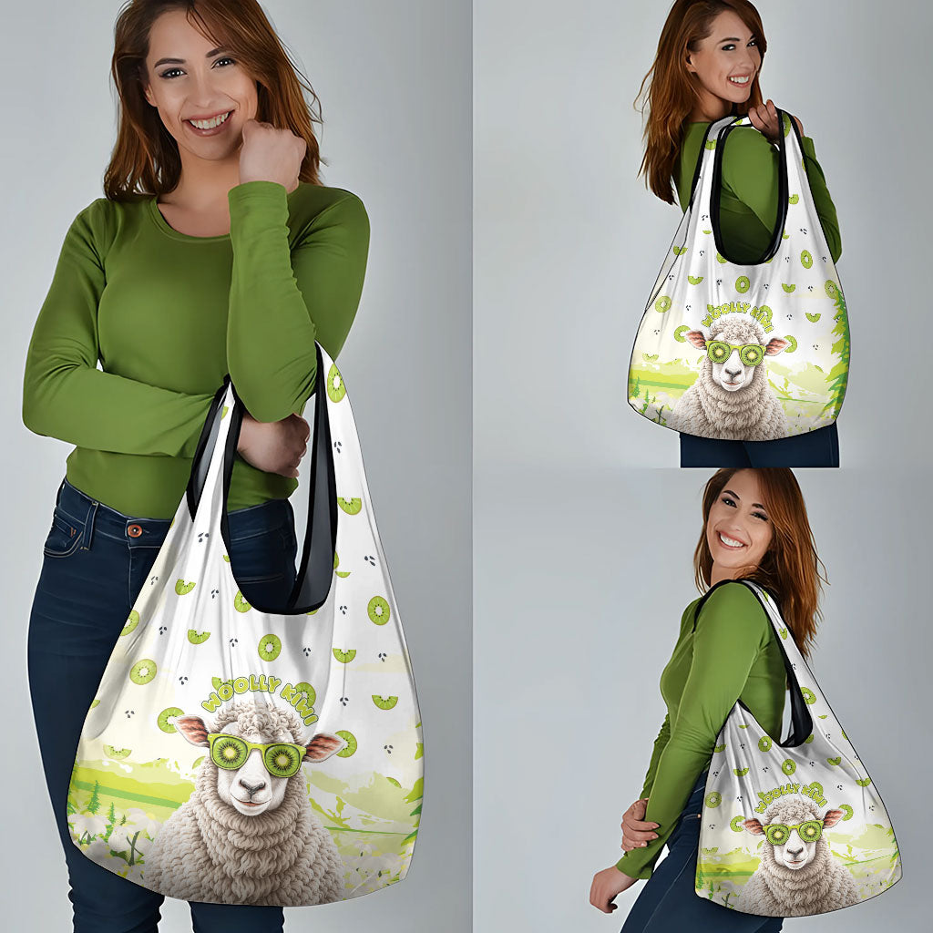 New Zealand Funny Woolly Kiwi Sheep Grocery Bag