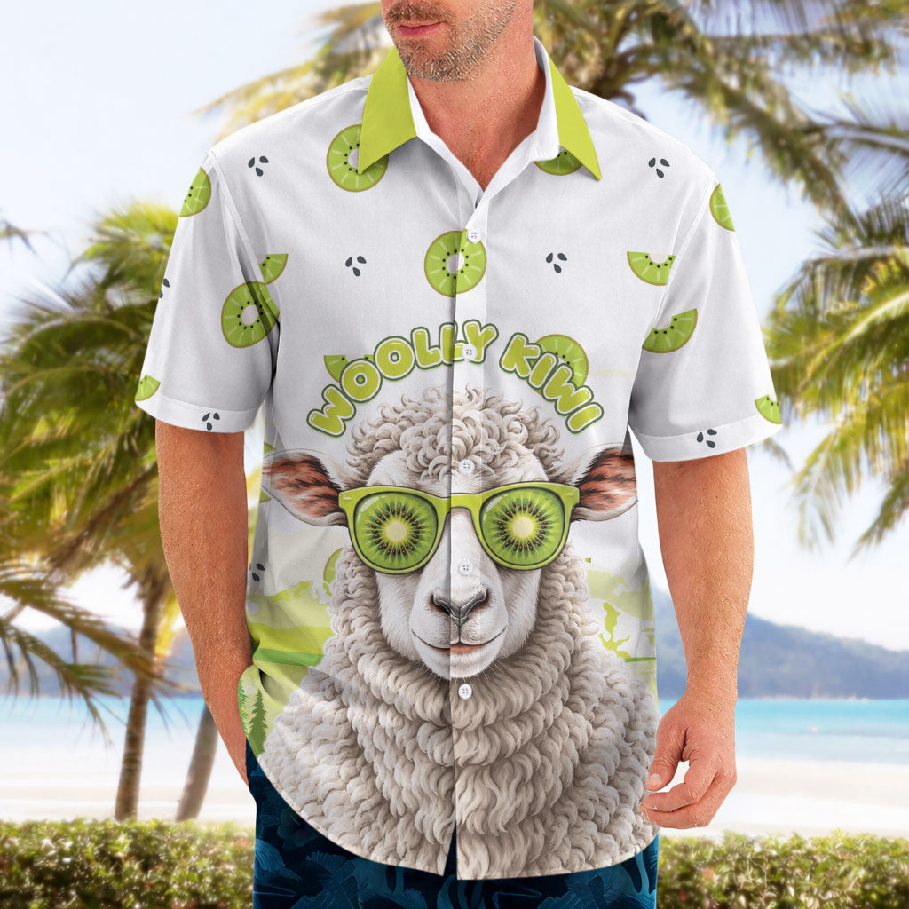 New Zealand Funny Woolly Kiwi Sheep Hawaiian Shirt