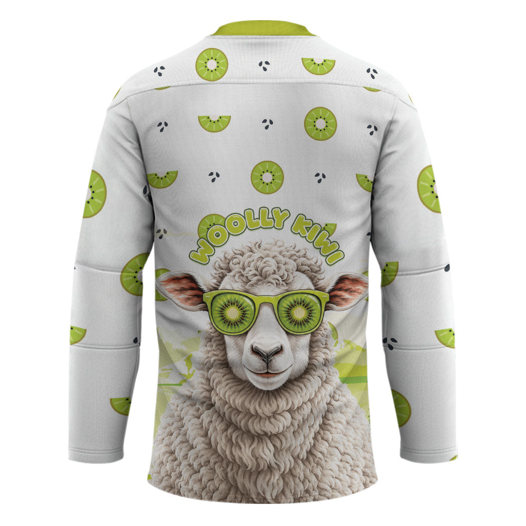 New Zealand Funny Woolly Kiwi Sheep Hockey Jersey