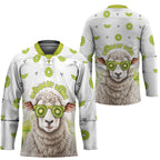 New Zealand Funny Woolly Kiwi Sheep Hockey Jersey