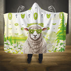 New Zealand Funny Woolly Kiwi Sheep Hooded Blanket