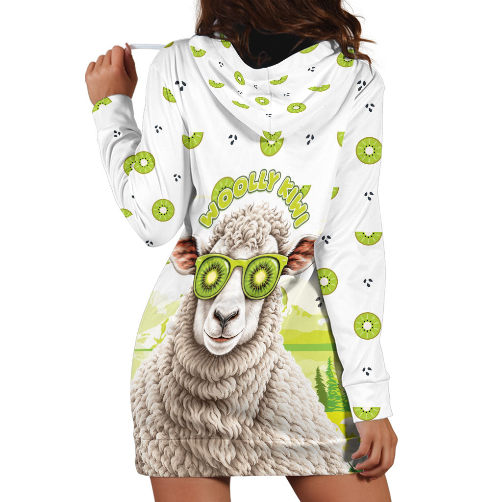 New Zealand Funny Woolly Kiwi Sheep Hoodie Dress