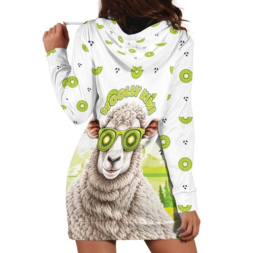 New Zealand Funny Woolly Kiwi Sheep Hoodie Dress