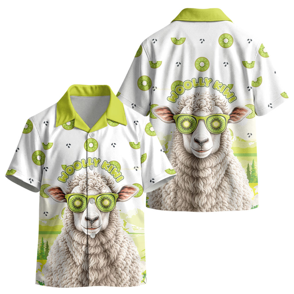 New Zealand Funny Woolly Kiwi Sheep Kid Hawaiian Shirt