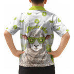 New Zealand Funny Woolly Kiwi Sheep Kid Hawaiian Shirt