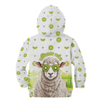 New Zealand Funny Woolly Kiwi Sheep Kid Hoodie