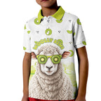 New Zealand Funny Woolly Kiwi Sheep Kid Polo Shirt
