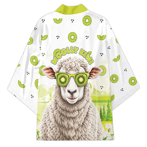 New Zealand Funny Woolly Kiwi Sheep Kimono