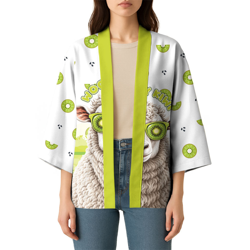 New Zealand Funny Woolly Kiwi Sheep Kimono