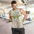 New Zealand Funny Woolly Kiwi Sheep Men Tank Top