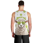 New Zealand Funny Woolly Kiwi Sheep Men Tank Top