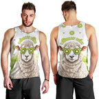 New Zealand Funny Woolly Kiwi Sheep Men Tank Top
