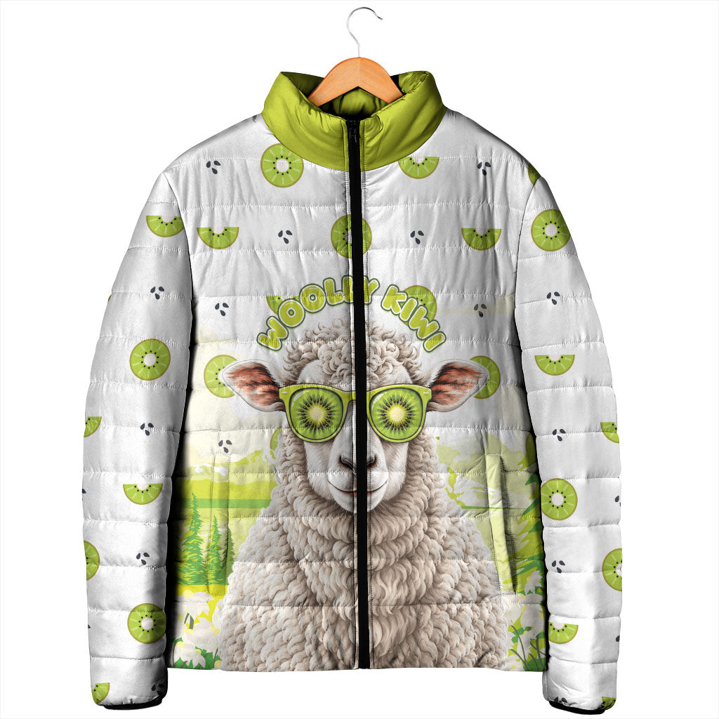 New Zealand Funny Woolly Kiwi Sheep Padded Jacket