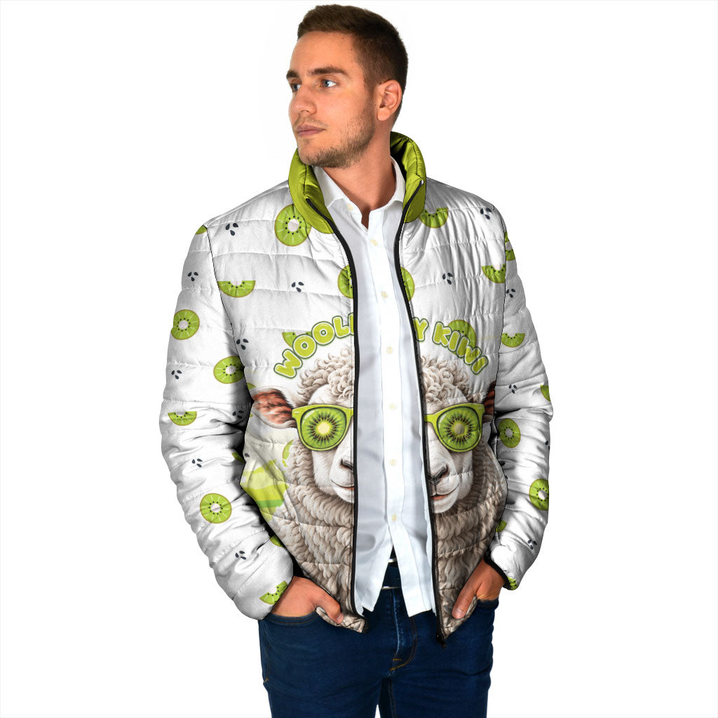 New Zealand Funny Woolly Kiwi Sheep Padded Jacket