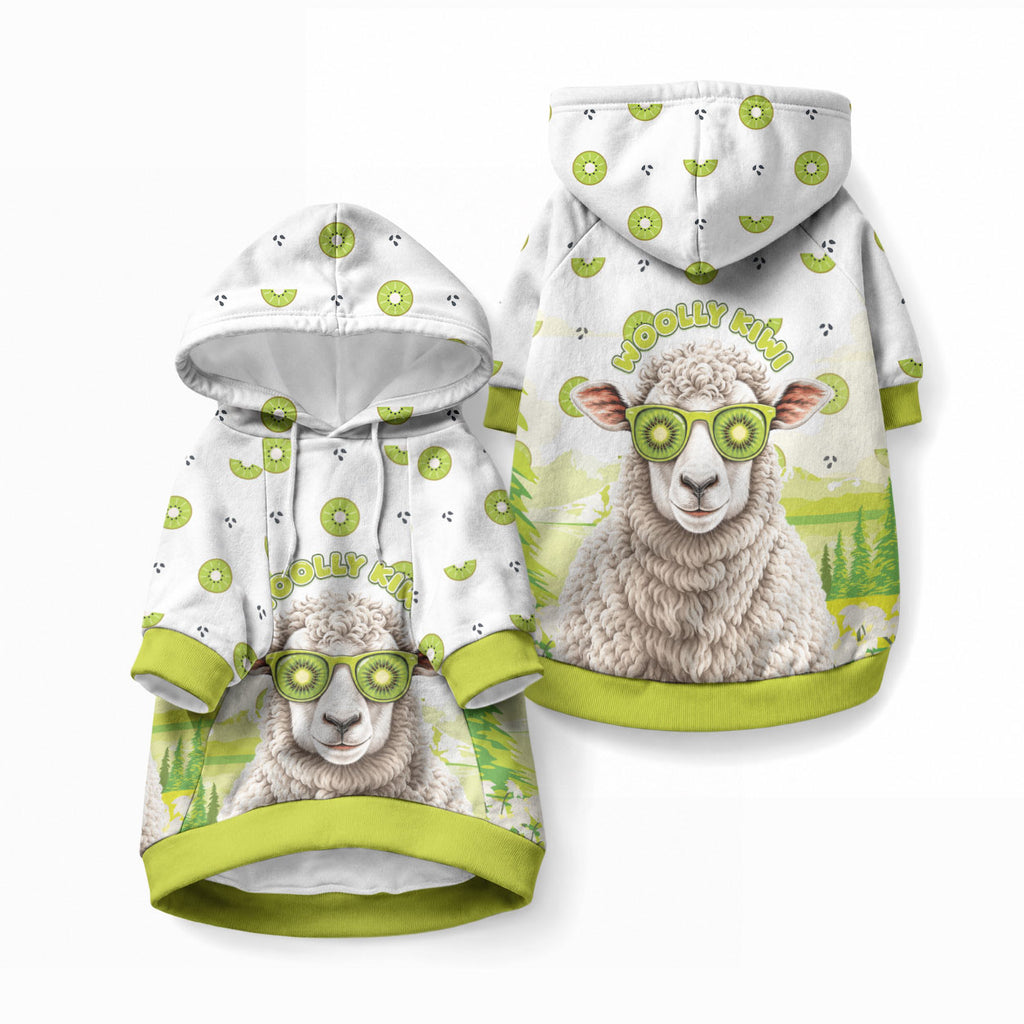 New Zealand Funny Woolly Kiwi Sheep Pet Hoodie
