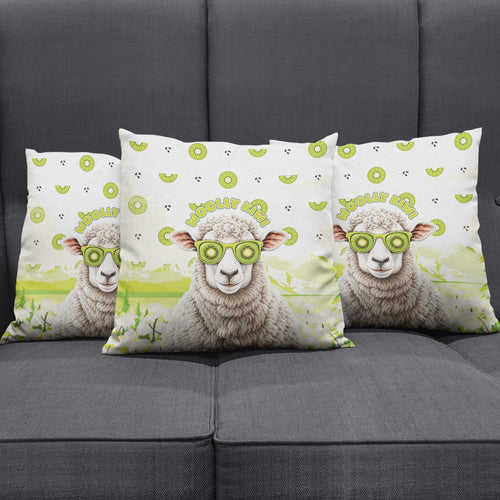 New Zealand Funny Woolly Kiwi Sheep Pillow Cover