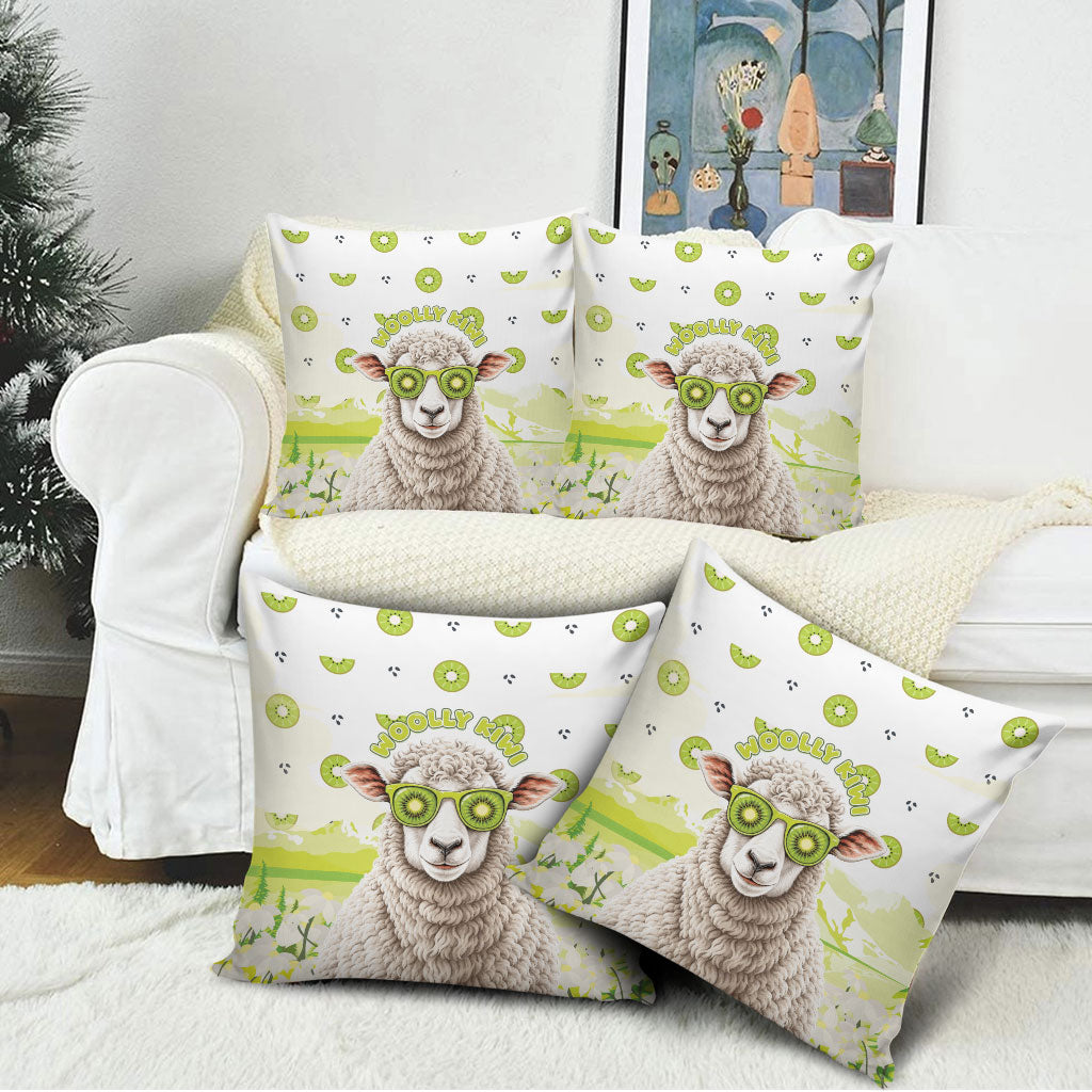 New Zealand Funny Woolly Kiwi Sheep Pillow Cover