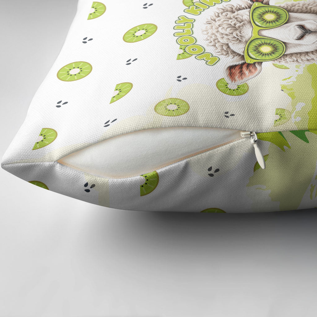 New Zealand Funny Woolly Kiwi Sheep Pillow Cover