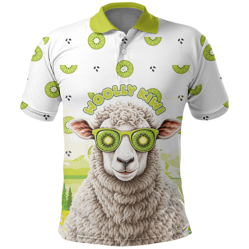 New Zealand Funny Woolly Kiwi Sheep Polo Shirt