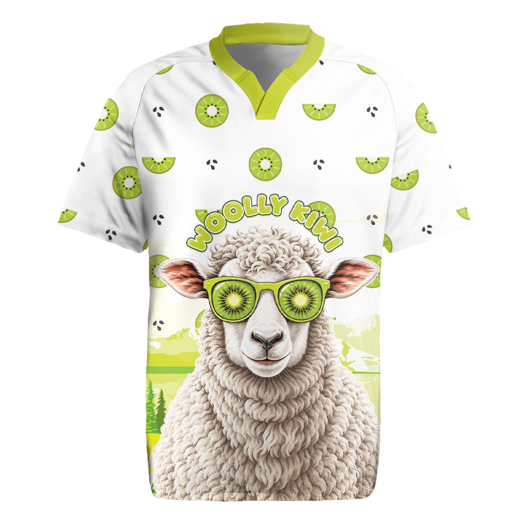 New Zealand Funny Woolly Kiwi Sheep Rugby Jersey