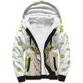 New Zealand Funny Woolly Kiwi Sheep Sherpa Hoodie