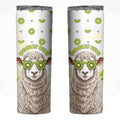New Zealand Funny Woolly Kiwi Sheep Skinny Tumbler