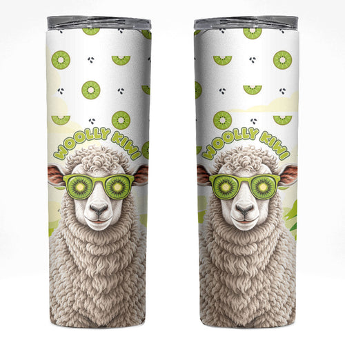 New Zealand Funny Woolly Kiwi Sheep Skinny Tumbler