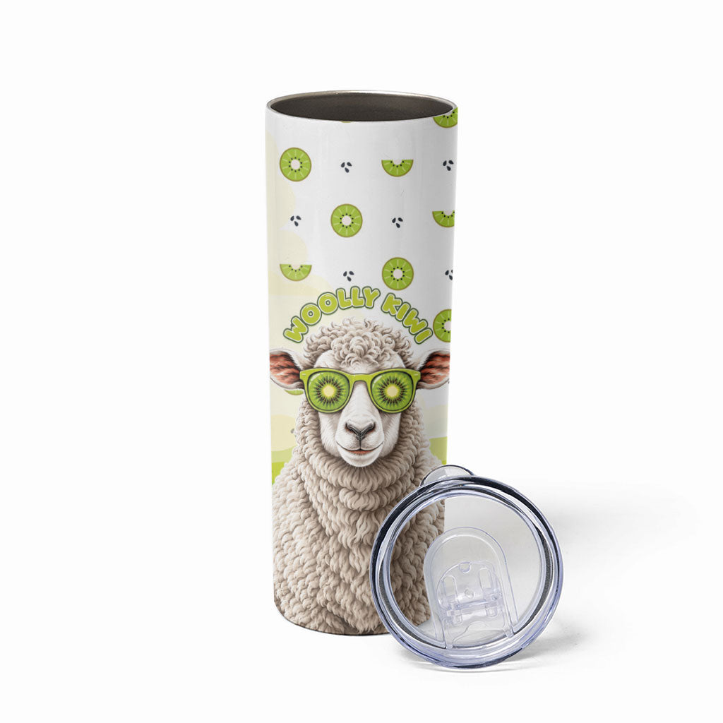 New Zealand Funny Woolly Kiwi Sheep Skinny Tumbler